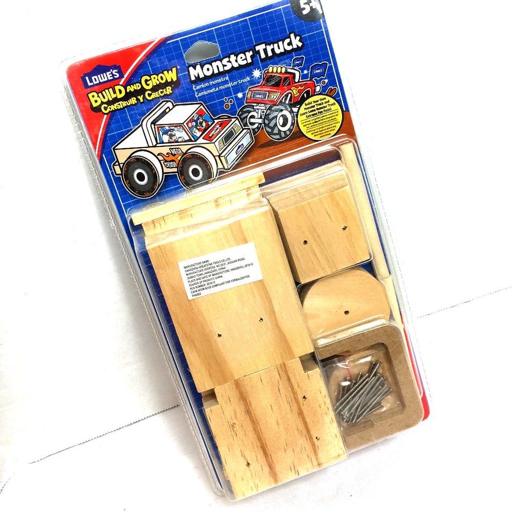 Lowes Build and Grow Monster Truck Project Kit NWT